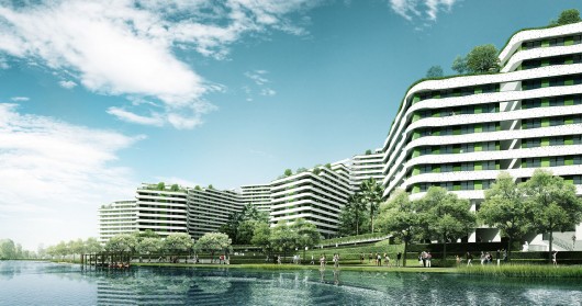 View from the Waterway. Image Courtesy of Group8asia