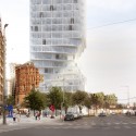 MVRDV to Construct Twisting “Hourglass-Shaped” Tower Near Vienna's Famous Gasometers MVRDV to Construct Twisting “Hourglass-Shaped” Tower Near Vienna's Famous Gasometers © MVRDV