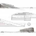 AD Classics: Bibliotheca Alexandrina / Snøhetta AD Classics: Bibliotheca Alexandrina / Snøhetta Elevation and section drawings