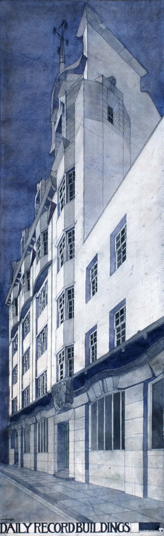 Daily Record Buildings. Image © Hunterian, University of Glasgow