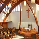 2015 Wood Design Award Winners Announced Saint Edward Catholic Church /  Di Loreto Architecture, LLC + WDY, Inc. © George King
