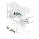 Nest We Grow  / College of Environmental Design UC Berkeley  + Kengo Kuma & Associates Program Diagram 1