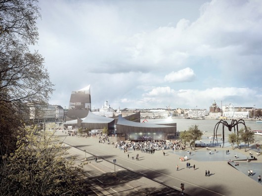 One of the finalists in the Guggenheim Helsinki competition. Image Courtesy of Malcolm Reading Consultants