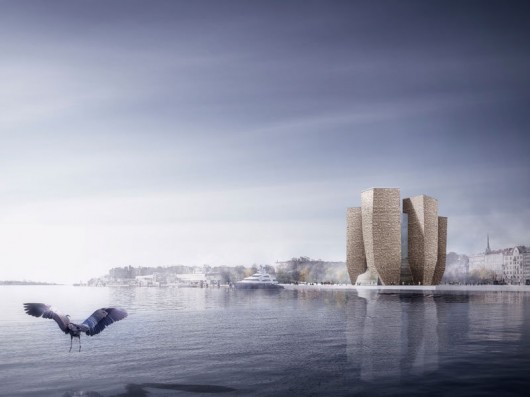 One of the finalists in the Guggenheim Helsinki competition. Image Courtesy of Malcolm Reading Consultants