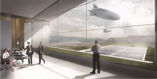 Interior view of the office building. Image Courtesy of O25