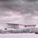 Elevation of the office building. Image Courtesy of O25