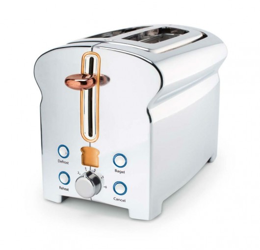A bread-shaped toaster designed for J.C. Penney (2013). Michael Graves Design Group partnered with the retailer after severing ties with Target. Image Courtesy of Michael Graves Design Group