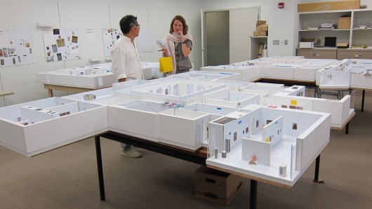 Kulapat Yantrasast at an exhibition design meeting. Image Courtesy of wHY