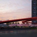 Architects of Invention and Archiplan Propose "Origami Highline" for Santiago Courtesy of Architects of Invention