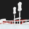 Architects of Invention and Archiplan Propose "Origami Highline" for Santiago Courtesy of Architects of Invention