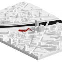 Architects of Invention and Archiplan Propose "Origami Highline" for Santiago Courtesy of Architects of Invention