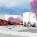 Architects of Invention and Archiplan Propose "Origami Highline" for Santiago Courtesy of Architects of Invention
