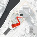 Architects of Invention and Archiplan Propose "Origami Highline" for Santiago Site plan