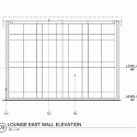Live Oak Bank Headquarters / LS3P Associates Live Oak Bank Headquarters / LS3P Associates Lounge East Wall Elevation