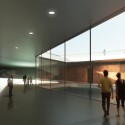 View from exhibition area. Image Courtesy of Tsabikos Petras Architectural Studio