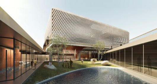 View from main atrium. Image Courtesy of Tsabikos Petras Architectural Studio