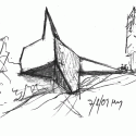 Autobahn Church Siegerland  / Schneider+Schumacher Drawing