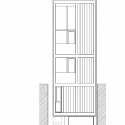 [5x17]Daecheong-dong Small House / JMY architects Front Elevation