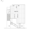 [5x17]Daecheong-dong Small House / JMY architects Left Elevation