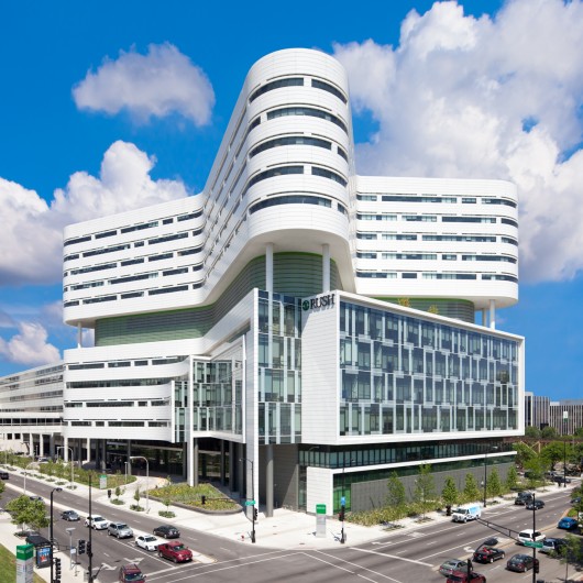 Rush University Medical Center Hospital by Perkins + Will Chicago. Image © Robert R. Gigliotti