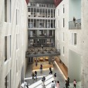 Internal courtyard. Image Courtesy of O'Donnell + Tuomey / Central European University