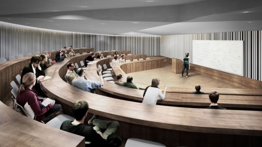 Lecture Hall. Image Courtesy of O'Donnell + Tuomey / Central European University