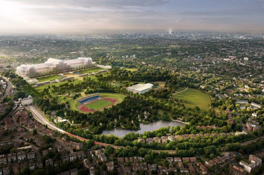 Crystal Palace rebuild site. Image Courtesy of Bromley Council