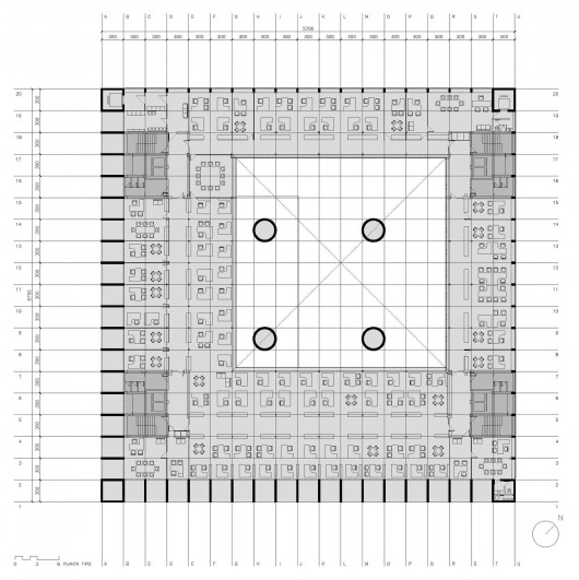 Ground Floor Plan. Image © Estudio Arquitectura Campo Baeza