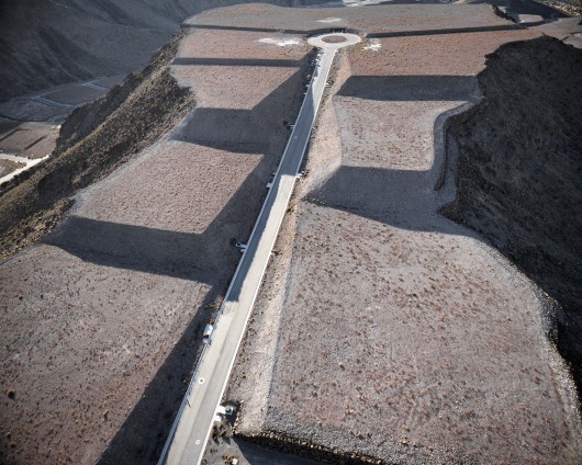 Unbuilt “Ascaya” Lots and Cul De Sac Looking West, Henderson, NV; 2011. Image © Michael Light, Lake Las Vegas/Black Mountain