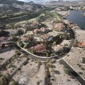 Gated “Monaco” Lake Las Vegas Homes, Bankrupt Ponte Vecchio Beyond, Henderson, NV; 2010. Image © Michael Light, Lake Las Vegas/Black Mountain