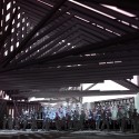 Roof Deck during warm-up: night. Image © Walker Oleson