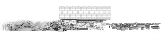 Guardian Art Center by Büro Ole Scheeren, diagram of perforations derived from