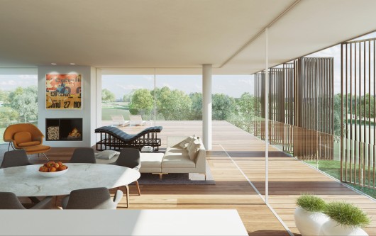 Proposal: Richard Meier + Partners. Image Courtesy of Oaks Prague