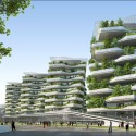 View toward Hotel. Image Courtesy of Vincent Callebaut Architecture