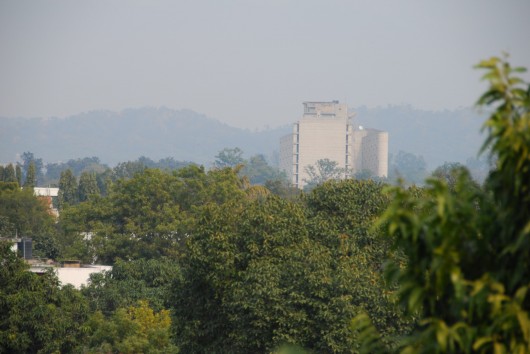The Secretariat and its relationship to the mountains as it exists today. Image © Vikramāditya Prakāsh