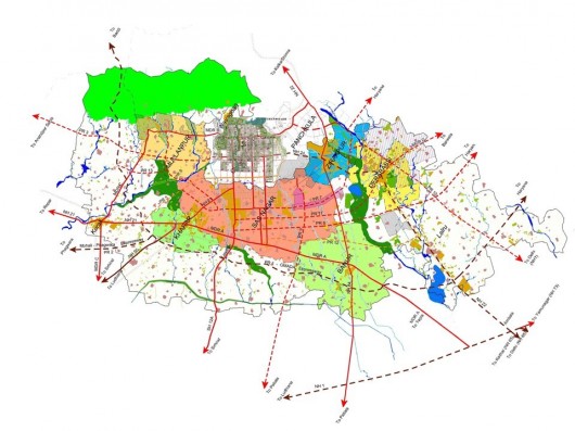 Punjab government drawing showing growth as planned, with innumerable opportunities for development all around Chandigarh. Image Image via puda.gov.in