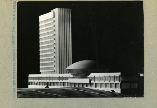 The Institute of information, model, 1971. Image © V. Zabolotnyj State Scientific Architecture and Construction Library