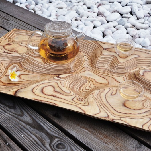 Confluence 1 of 100 Wooden Tea Tray. Image via Artonomos