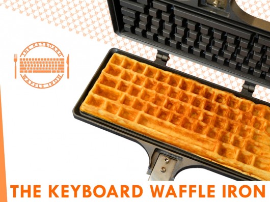 The Keyboard Waffle Iron. Image via Kickstarter