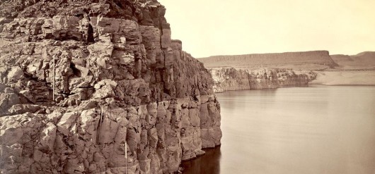 Carleton Watkins, The Dalles - Extremes of High & Low Water, 92' © The Getty's Open Content Program via ALI