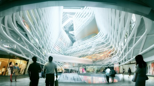 Retail. Image © Luxigon, courtesy of Morphosis Architects