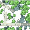 SILVER: Plan of the ground floor layout: Towards a serene flow of space across landscape. Image Courtesy of Holcim Foundation