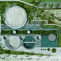 GOLD: Rooftop plan: Building merging with public space. Image Courtesy of Holcim Foundation