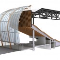 Digital section model demonstrating structural systems and the multiple layers of enclosure. Image Courtesy of Bernard Tschumi Architects