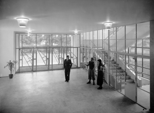 Alvar and Aino Aalto with Aarne Erve, 1935. Image Courtesy of The Finnish Committee for the Restoration of Viipuri Library