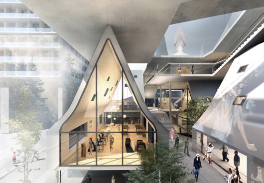 3rd Prize: Quyet Tien Ngo, Mingbo Wang, Junwei Xie, and Arnaud Rossocelo. Image Courtesy of HMMD