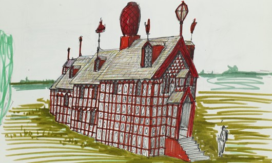 Grayson Perry's preliminary sketch for A House For Essex (2012). Image © Grayson Perry (courtesy Victoria Miro, London)