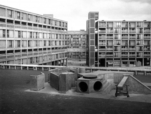 Park Hill Estate, Sheffield - 1962. Image © Arch Press Archive RIBA Library Photographs Collection