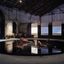 Exhibition interior, performance area for Tan Dun. Image © Italo Rondinella courtesy of OMA