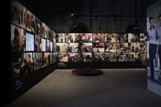 Exhibition interior, installation by Wu Wenguang. Image © Italo Rondinella courtesy of OMA
